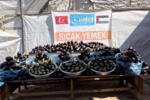 Gazze’de 500 Kişilik Sıcak Yemek Dağıtımı