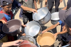 Gazze’de 500 Kişilik Sıcak Yemek Dağıtımı