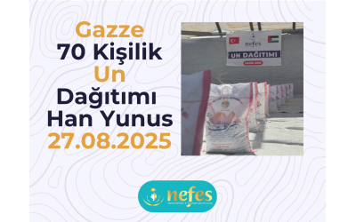 Han Yunus – Al Mevasi’de Un Dağıtımı Gerçekleştirildi