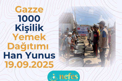 19.09.2025 Han Yunus’ta 1000 Kişiye Sıcak Yemek İkramı