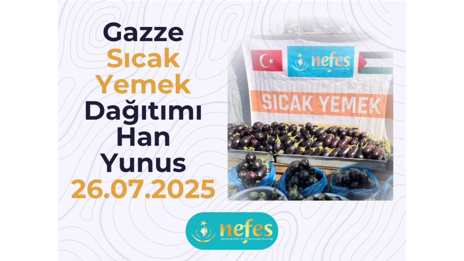 Gazze’de 500 Kişilik Sıcak Yemek Dağıtımı